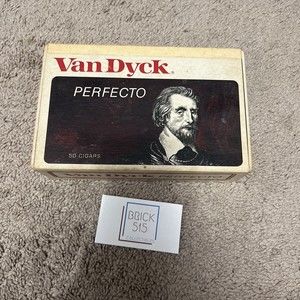 Vintage Van Dyck Perfecto Empty Cigar Box 50 Count